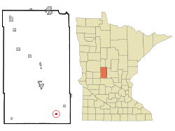 Location of Grey Eagle, Minnesota