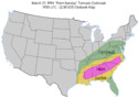 March 27, 1994 "Palm Sunday" Severe Weather Outbreak map.png
