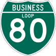 Business Loop Interstate 80 shield marker