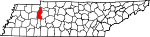 State map highlighting Benton County