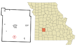 Location of Morrisville, Missouri