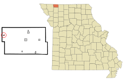 Location of Sheridan, Missouri