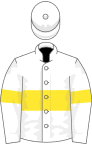 White, yellow hoop and armlets