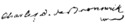 Charles William Ferdinand's signature