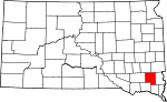 State map highlighting Turner County