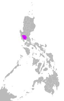 Kapampangan language maximum extent.png