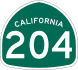 State Route 204 marker