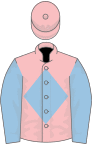 Pink, light blue diamond and sleeves