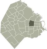 Location of Balvanera within Buenos Aires
