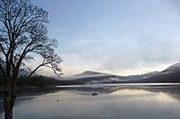 Loch Long at dawn from Ardgarten campsite - geograph.org.uk - 1658026.jpg