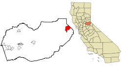 Location in El Dorado County and the state of California