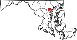 Location within Maryland
