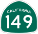 State Route 149 marker