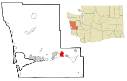 Location of Satsop, Washington