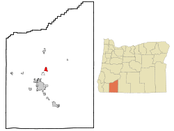 Location in Oregon