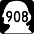 State Route 908 marker
