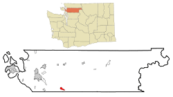 Location of Lake Cavanaugh, Washington