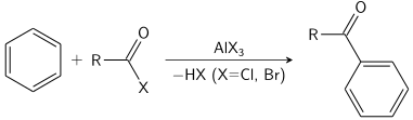Benzene Friedel-Crafts acylation.svg