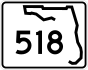 State Road 518 marker