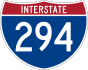 Interstate 294 marker