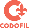 Wordmark of Conseil Pour le Développement du Français en Louisiane (CODOFIL).svg