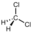 Dichloromethane molecular structure.png