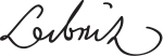 Leibnitz signature.svg