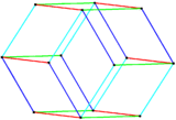 Bilinski dodecahedron parallelohedron.png