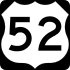 U.S. Highway 52 marker