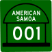 American Samoa route marker