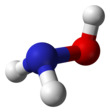Spacefill model of hydroxylamine