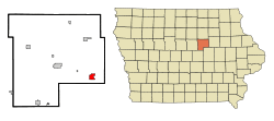 Location of Reinbeck, Iowa