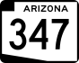 State Route 347 marker
