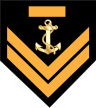 Insignia of a Hellenic navy sergeant, professional hoplite.