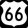 US 66 route marker