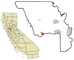 Location in Yolo County and the U.S. state of California