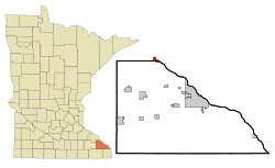 Location of Minneiska, Minnesota