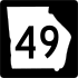 State Route 49 marker