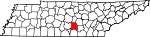State map highlighting Coffee County
