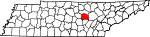 State map highlighting White County