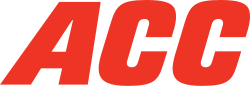 Each letter of "ACC" is colored in red.