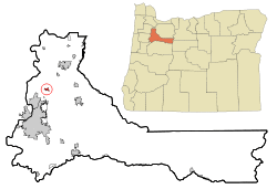 Location of Brooks, Oregon