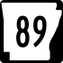 Highway 89 marker