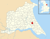 Ellerby, East Riding of Yorkshire UK parish locator map.svg