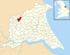 Millington, East Riding of Yorkshire UK parish locator map.svg