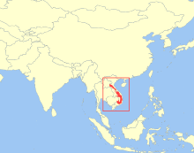Muntiacus vuquangensis distribution.svg
