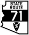 1927 SR 71 route marker