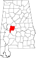 State map highlighting Perry County