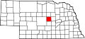 State map highlighting Valley County