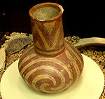 A piece of mortuary pottery from the Parkin Site